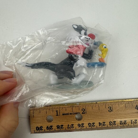 Sealed Vtg 1988 Looney Tunes Sylvester Tweety Bird Applause Cake Topper Figurine - Picture 1 of 9